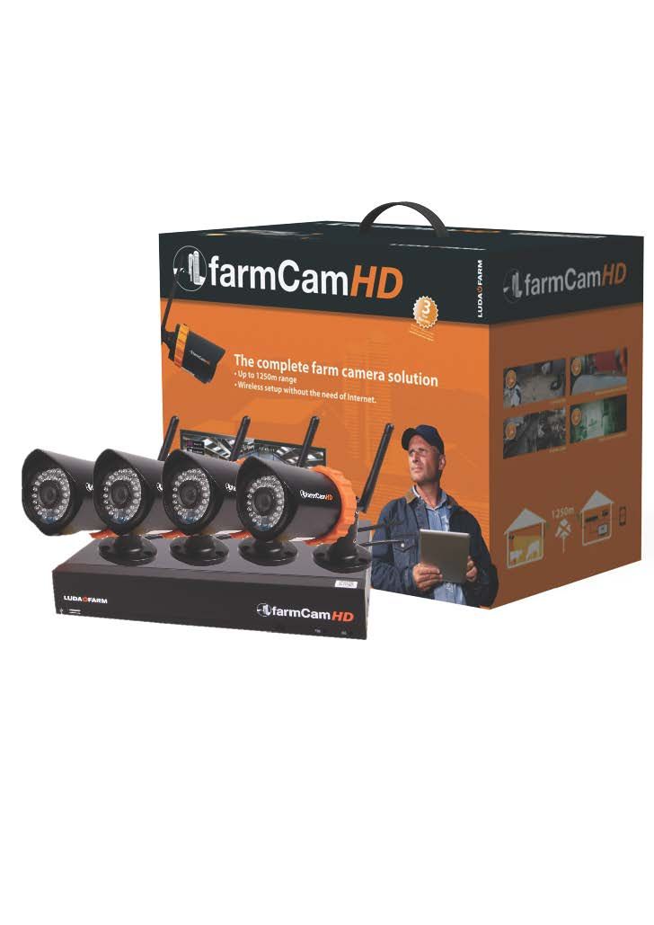 Kit complet 4 caméras de surveillance, Farmcam HD Luda 