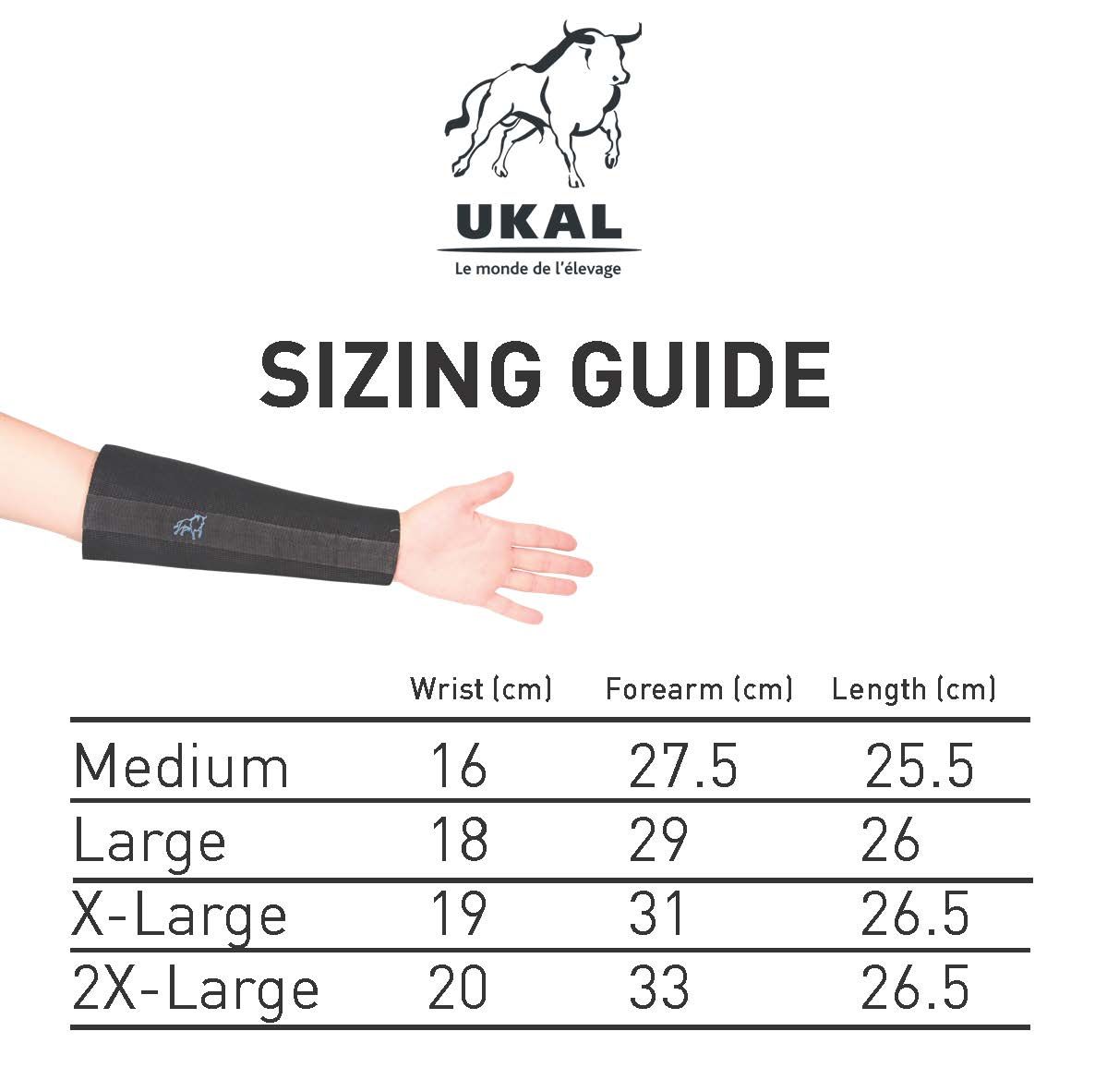 Paire de Manchettes de protection en néoprène - XXL