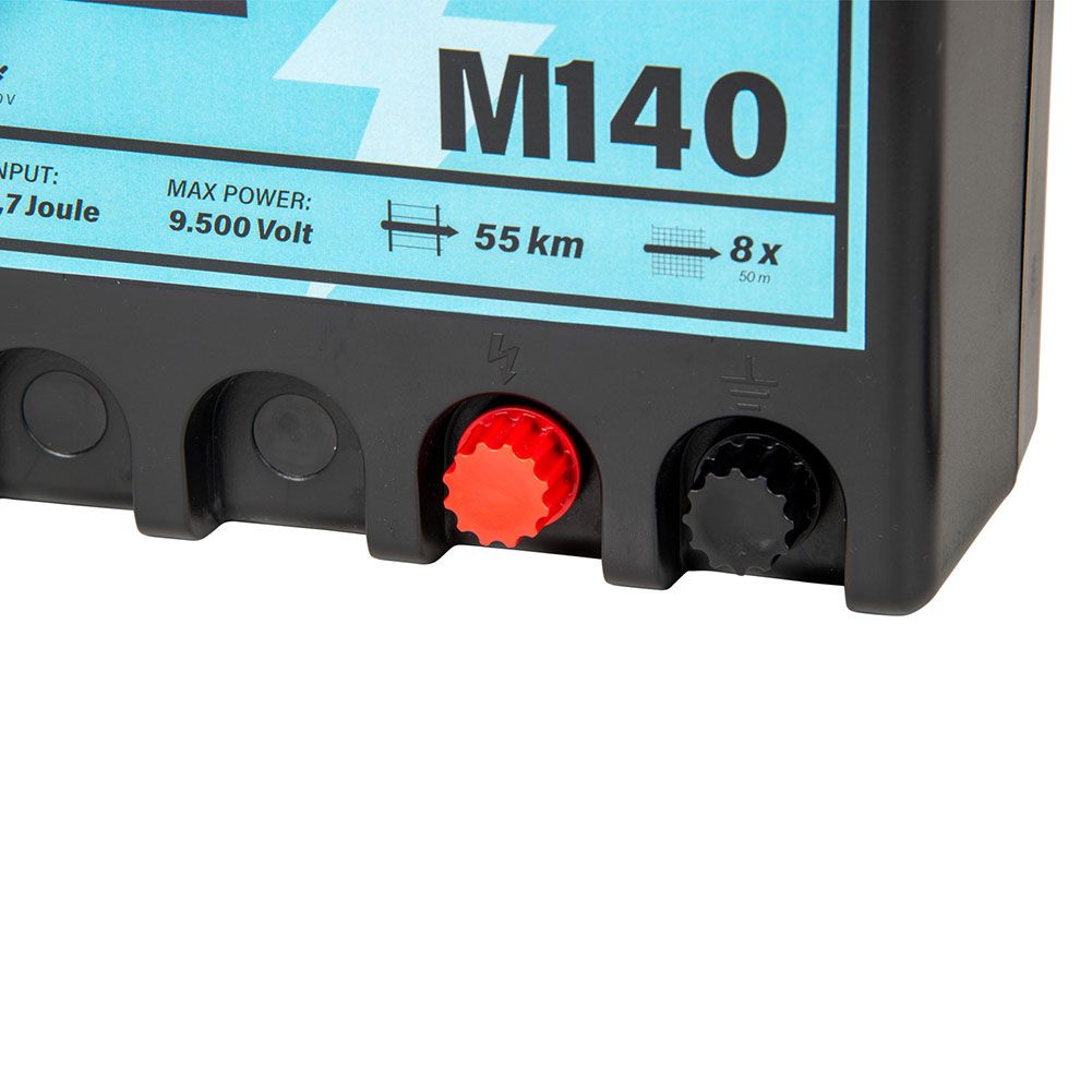 Poste de clôture électrique M140 à Leds, secteur 230 V, 1.4 J 