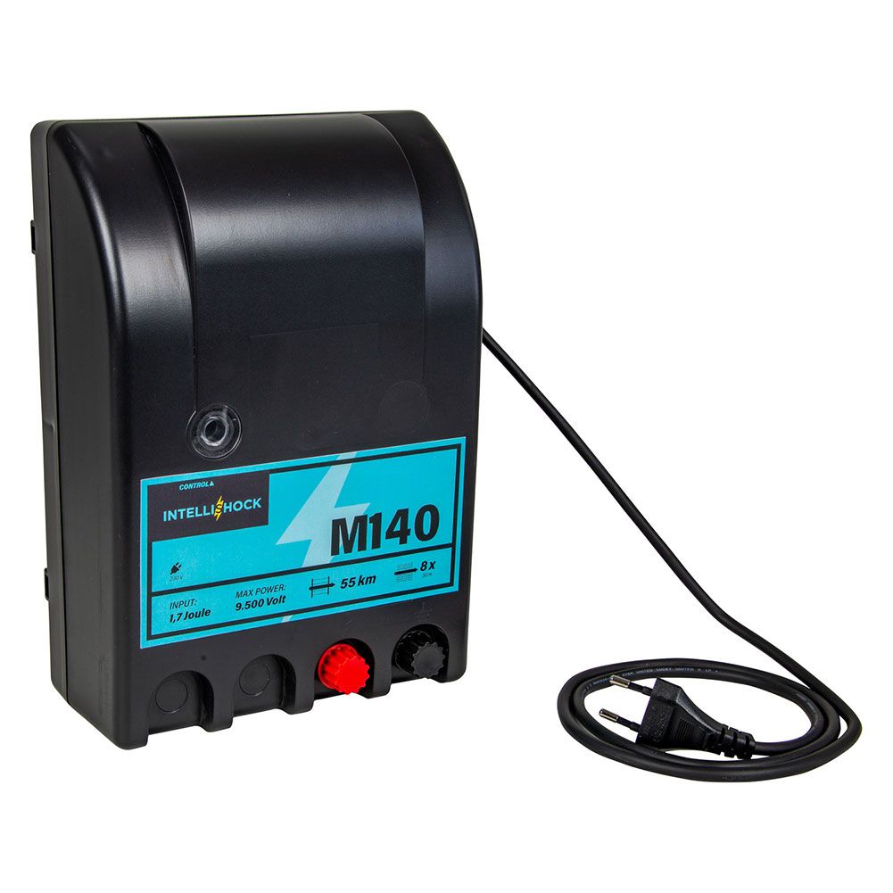 Poste de clôture électrique M140 à Leds, secteur 230 V, 1.4 J 