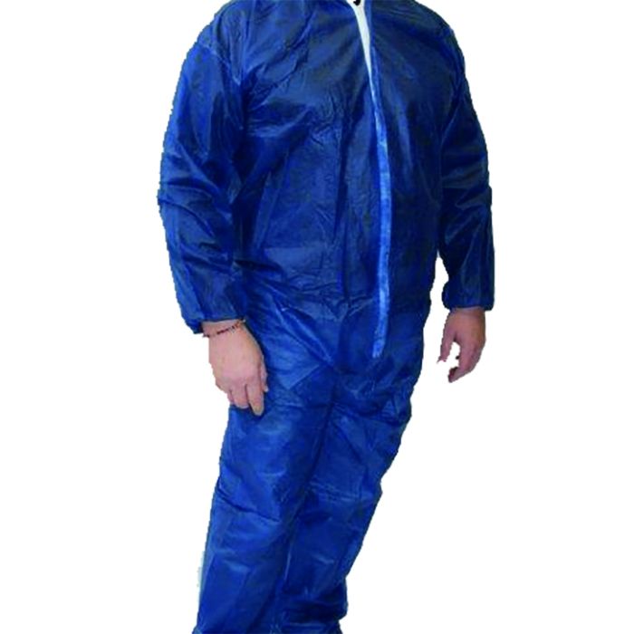 Combinaison bleue à usage unique 