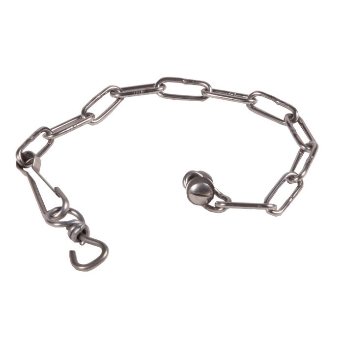 Chaînette inox 3mm + vis l.16mm