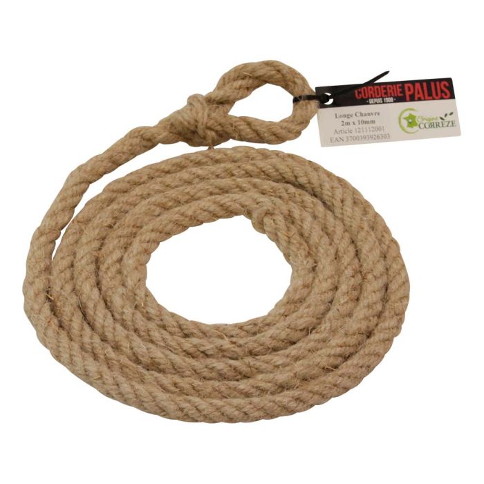 Longe en Chanvre Ø 10 mm, 2 m