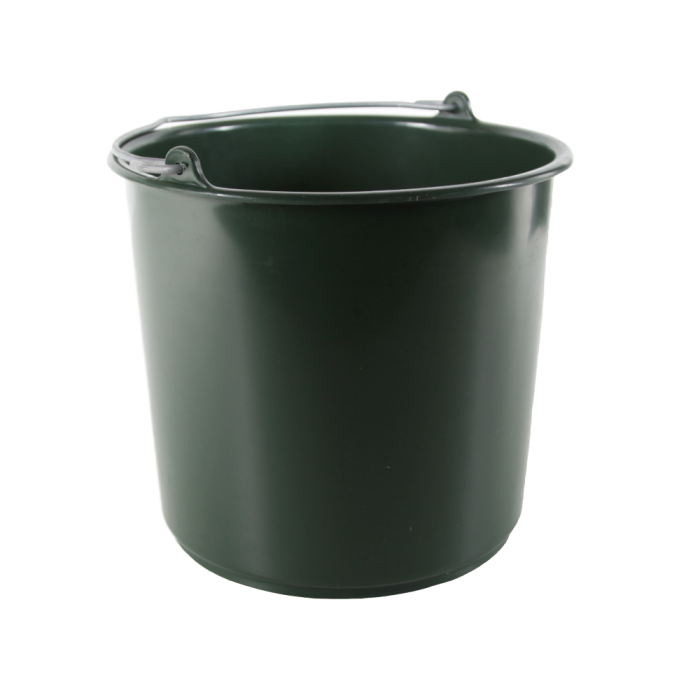 Seau plastique vert 7l