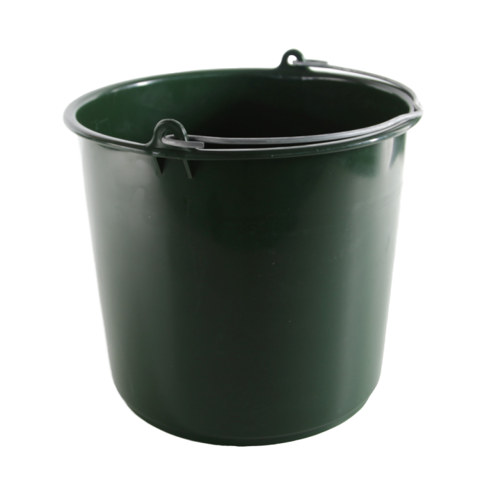 Seau plastique vert 12l