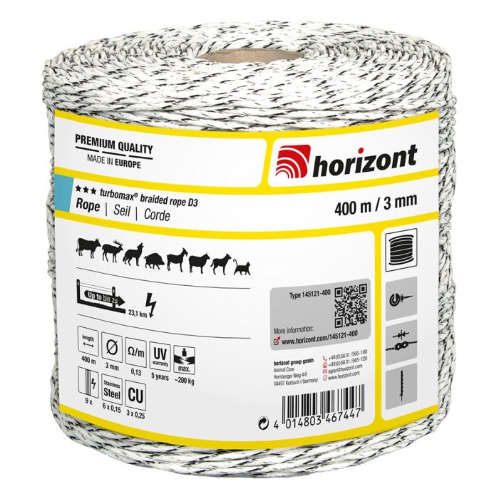 Fil tressé TURBOMAX D3 400 m