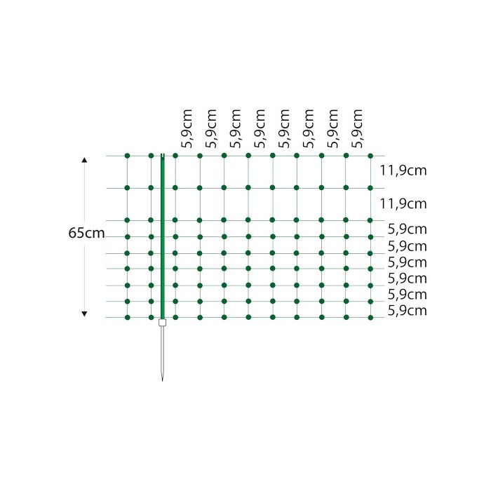 Filet petits animaux et lapins 50 m, h 65 cm