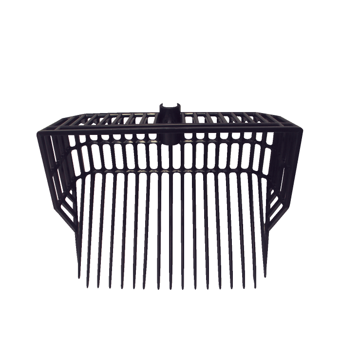 Fourche à fumier en polycarbonate avec bords renforcés 