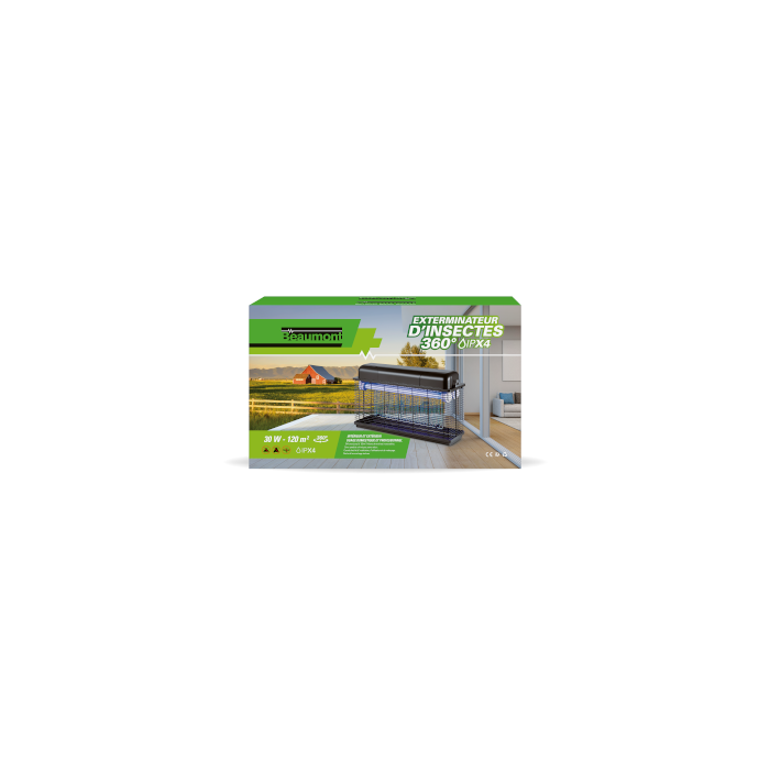 Exterminateur pour insectes 30W IPX 4 360°