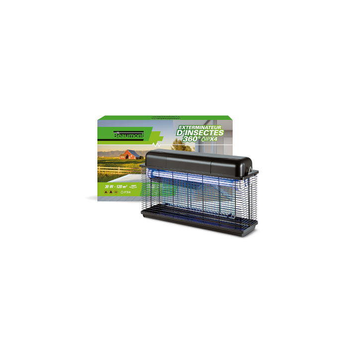 Exterminateur pour insectes 30W IPX 4 360°