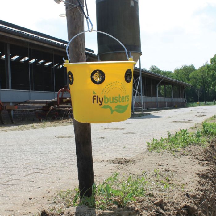 Seau piège à mouches 12 L + poudre attractive