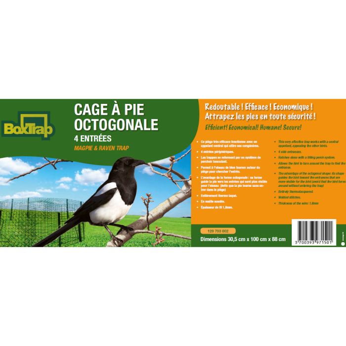 Cage à pie octogonale - BOXTRAP