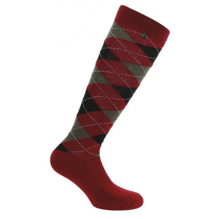 Chaussettes “Argyle” rouge/noir - 39-41