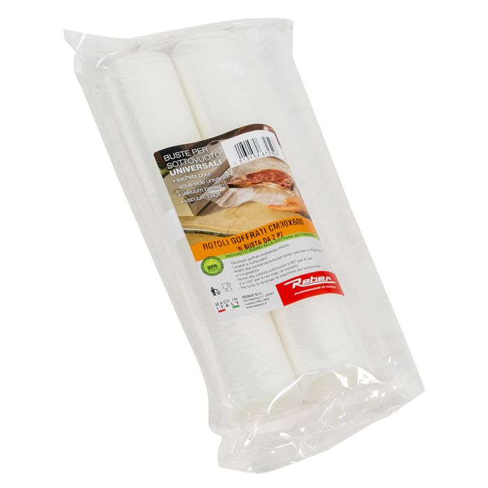 2 rouleaux pour mise sous vide REBER - 30x600 cm