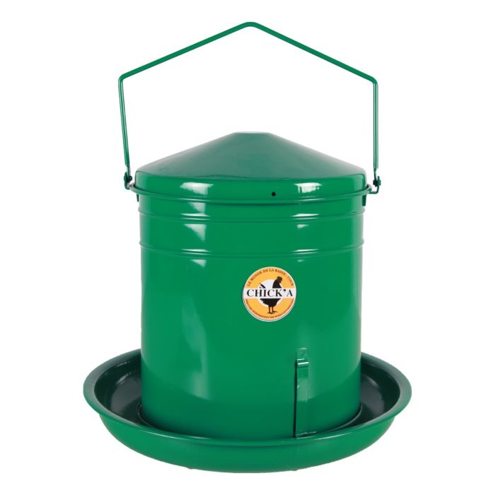 Nourrisseur trémie émaillé à crémaillère 10 L