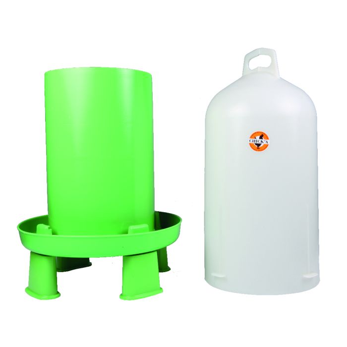 Pieds abreuvoir double cylindre Ligne Verte, x4