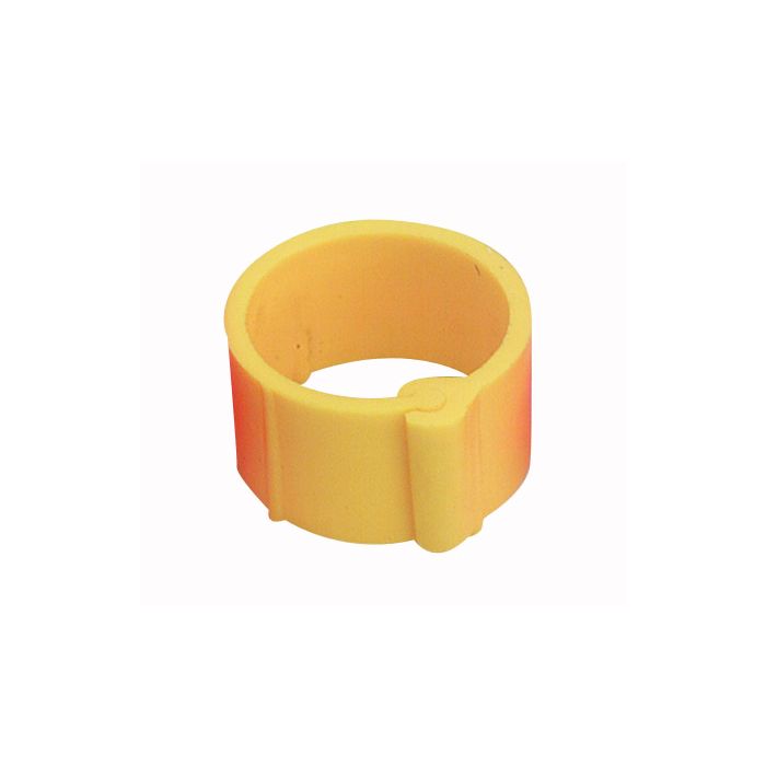 Bague jaune à clips 20 mm par 50