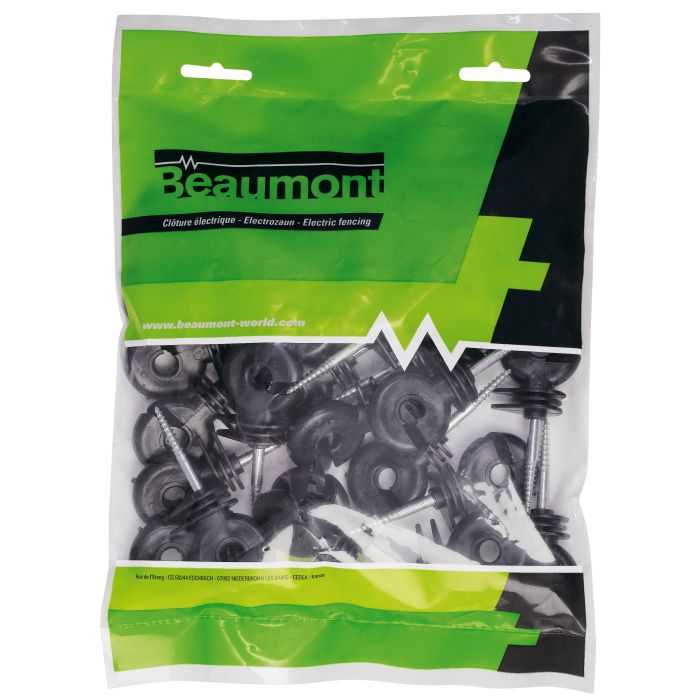 25 isolateurs annulaires noir