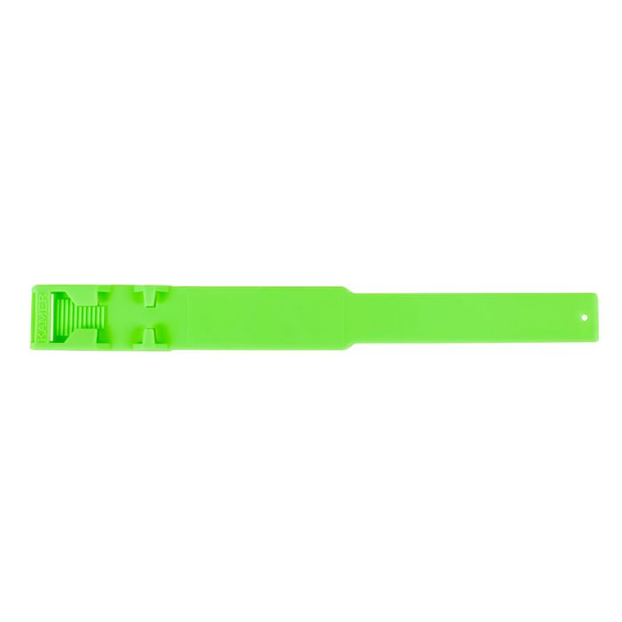 10 Bracelets en plastique vert fluo