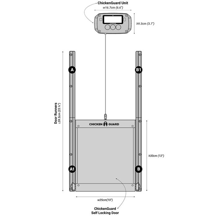 Kit ChickenGuard Standard portier + trappe