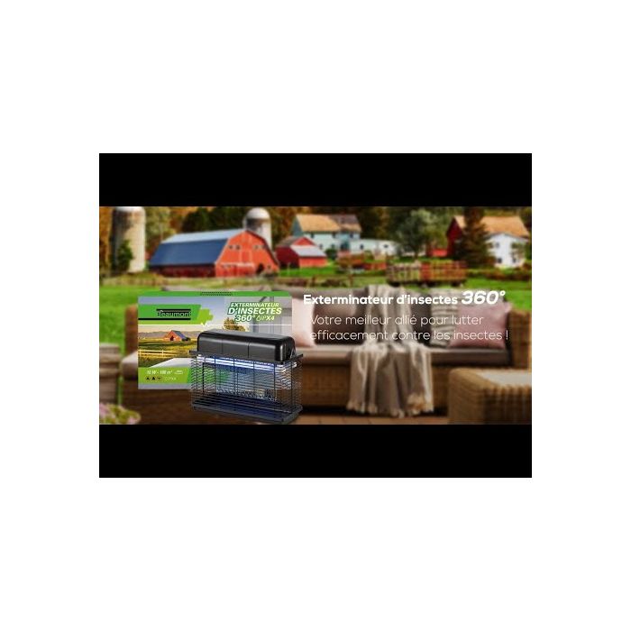 Exterminateur pour insectes 30W IPX 4 360°