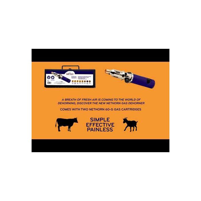 Ecorneur à gaz NETHORN + 2 cartouches gaz