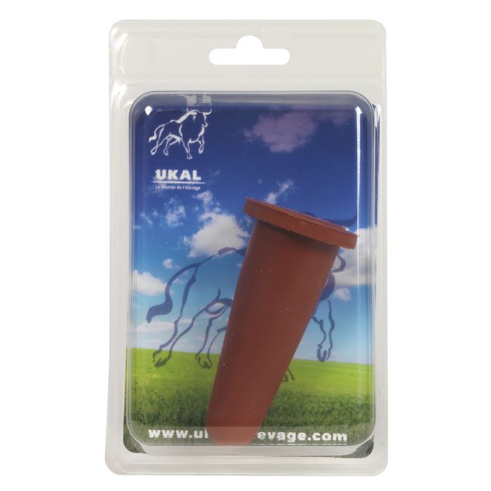 Tétine pour socle caoutchouc naturel rouge Tetiblue