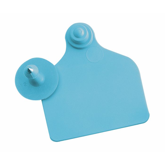 Boucles de marquage Ukalflex grande+bouton nue bleue