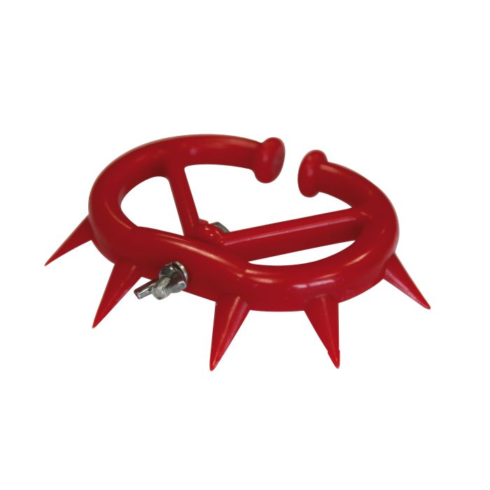 Antitêteur plastique à pointes rouge petit modèle x12