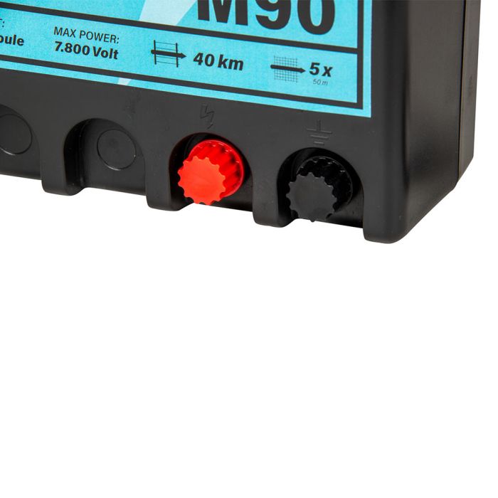 Poste de clôture électrique M90 à Leds, secteur 230 V, 0.9 J 