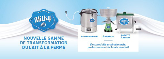 Gamme de transformation du lait à la ferme MILKY