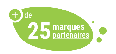 plus de 25 marques partenaires